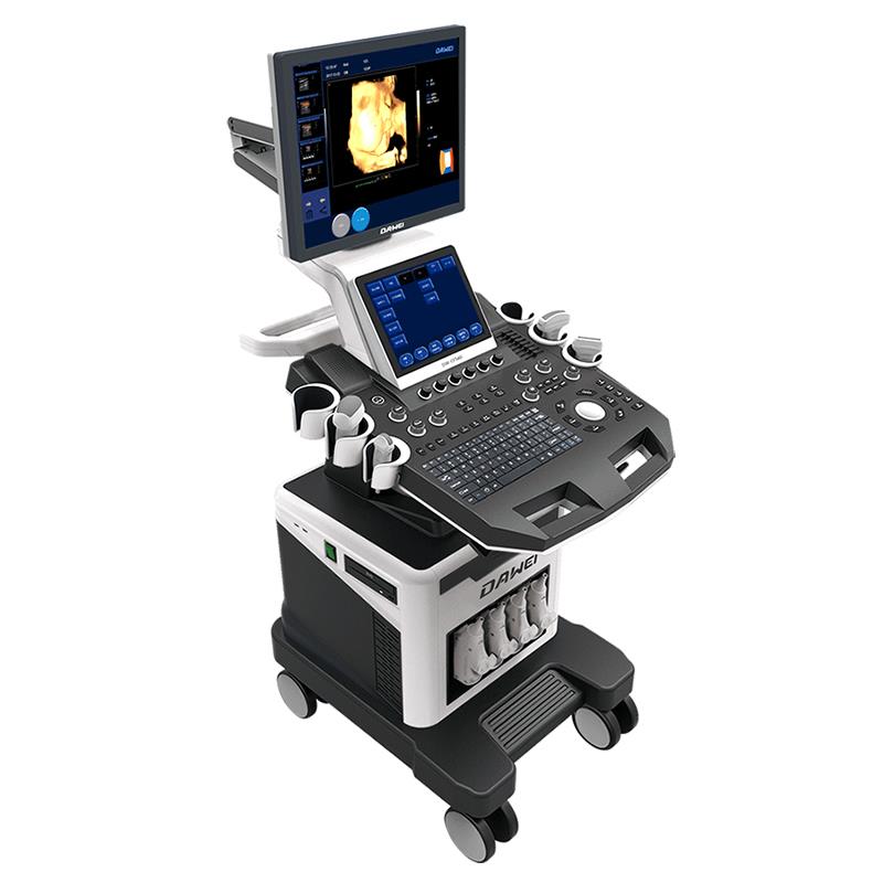 大为DW-T6彩色多普勒超声诊断仪、推车式支持实时三维成像功能、全数字彩色超声诊断仪